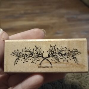 Holly Berries Rubber Stamp